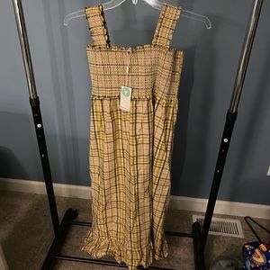 Rails plaid ruched dress